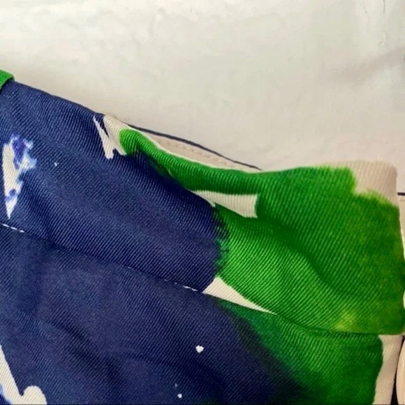 Outback Red Blue Floral Pleated A-line Skirt Women's Size Large NWT - Picture 4 of 7